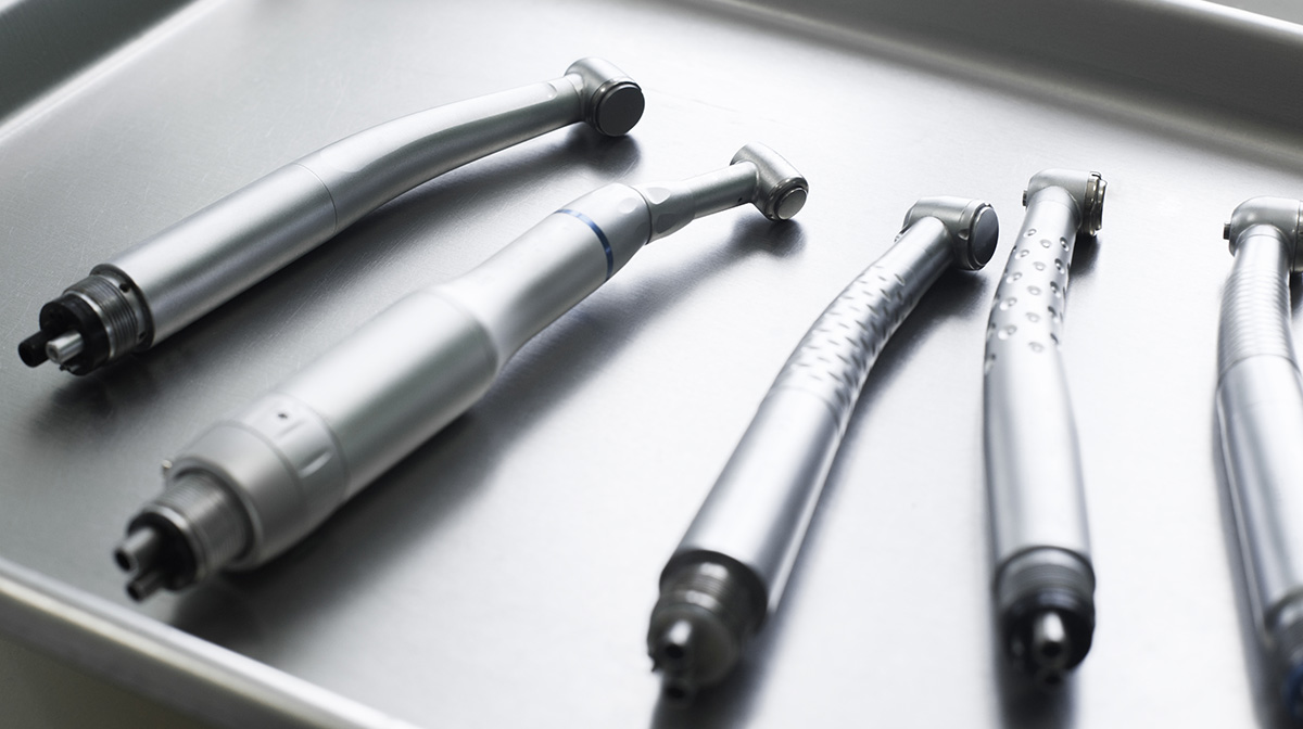 Dental handpieces on display